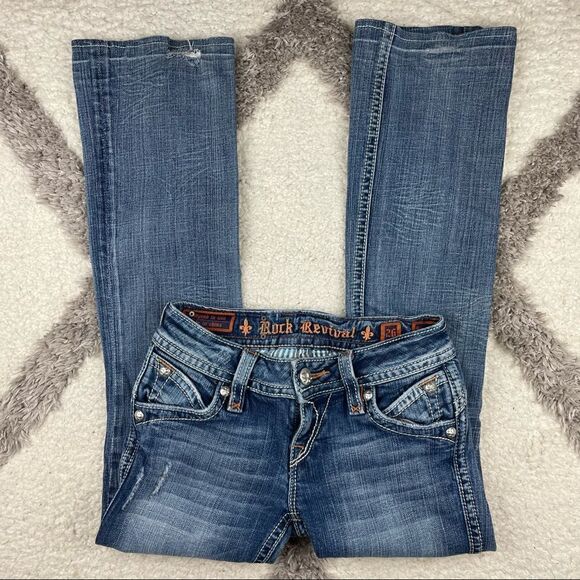 Womens Rock Revival Boot Jeans - Picture 2 of 6